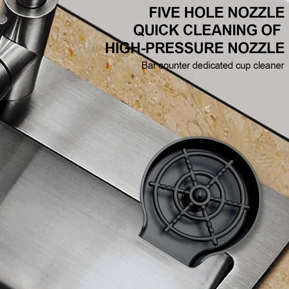 Automatic Glass Rinser High Pressure Cup Washer Faucet Glass Rinser Automatic Glass Cup Washer for Kitchen Sink